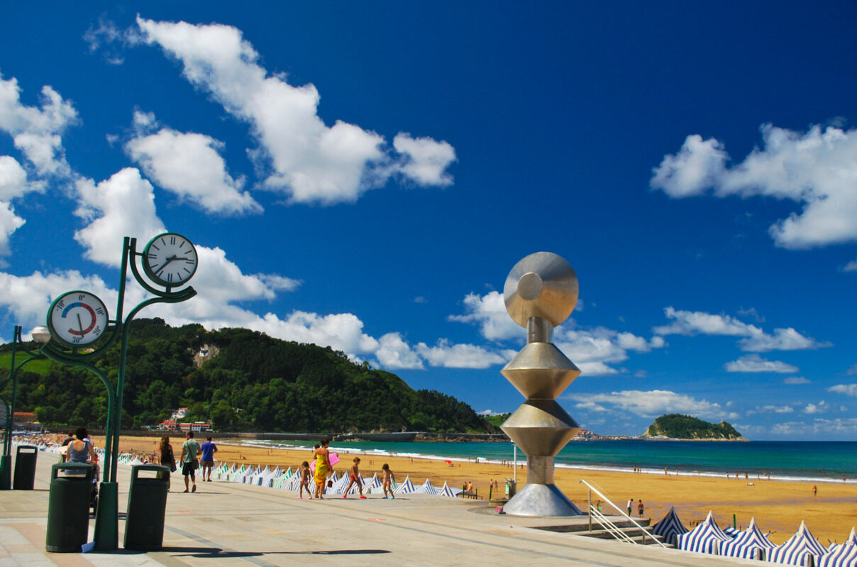 пляж Сарауц Испания, Zarautz Beach Spain, playa de Zarautz, plage de Zarautz, Plaża Zarautz