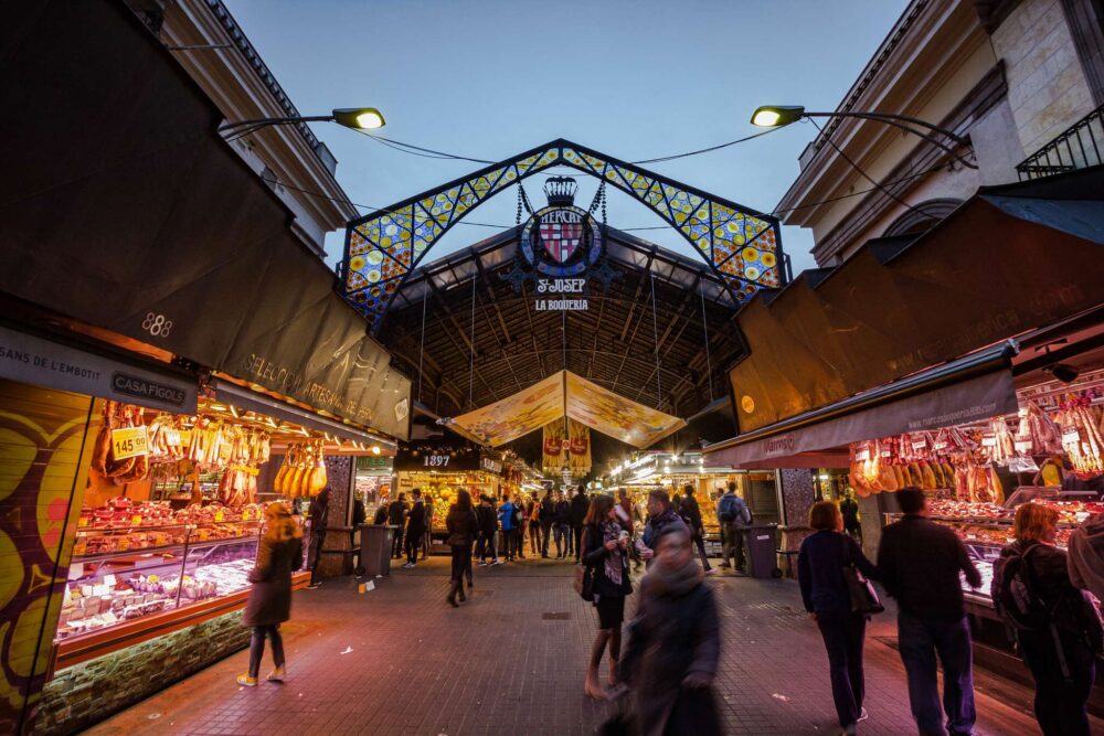 La Boqueria Market, рынок Ла Бокерия Барселона, Mercat de la Boqueria, Mercado la Boqueria Barcelona, Rynek La Boqueria w Barcelonie