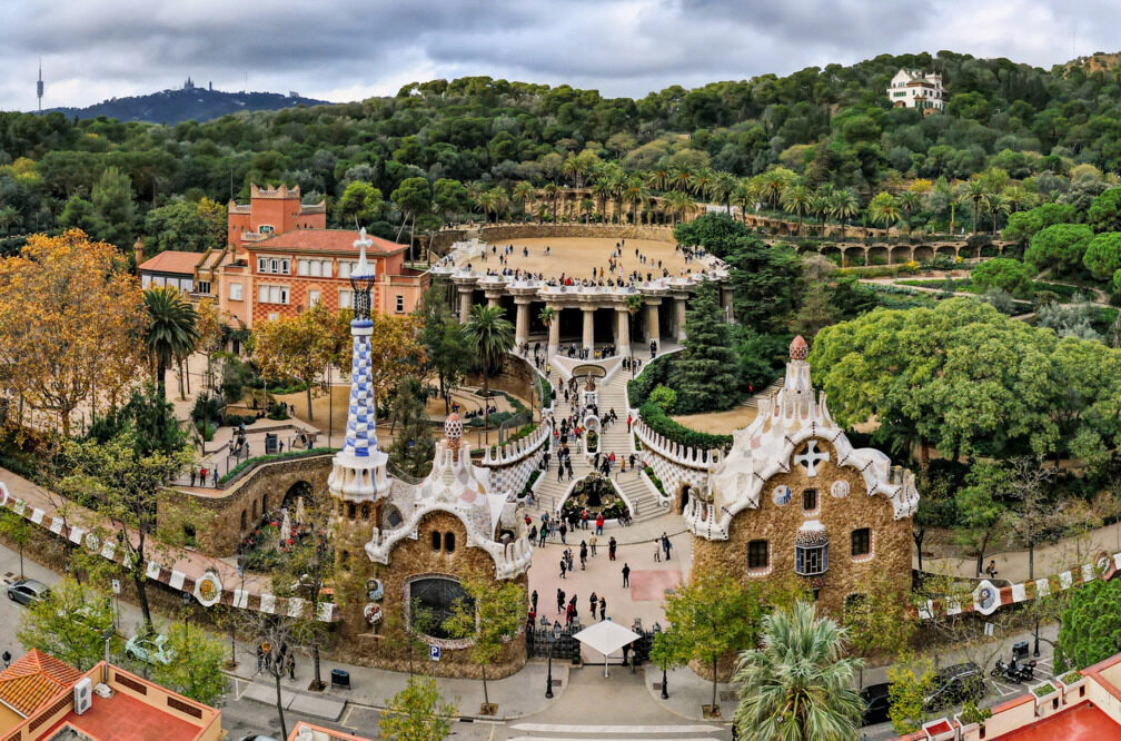 Park Guell in Barcelona, парк Гуэль Барселона, Park Güell, Parc Guell à Barcelone, Park Guell w Barcelonie