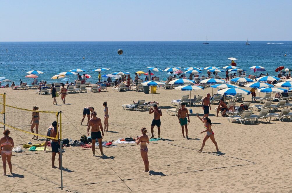 Playa de Bogatell Barcelona, Bogatell Beach Barcelona, Пляж Богатель Барселона, Plaża Bogatell w Barcelonie, Plage de Bogatell Barcelone