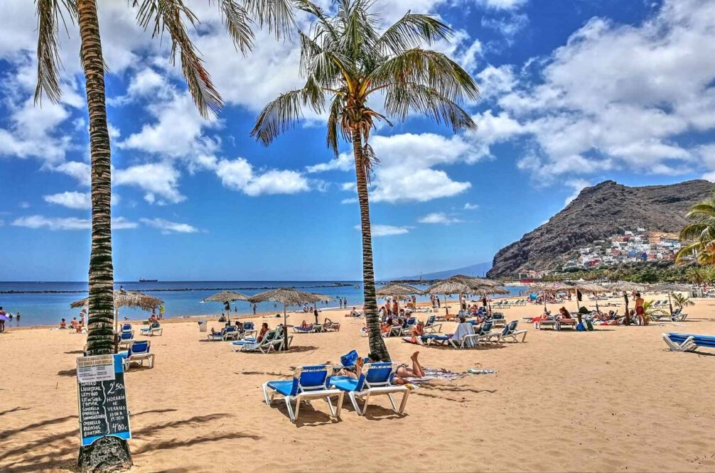 Playa de Las Teresitas beach, Tenerife, Spain, Canary Islands