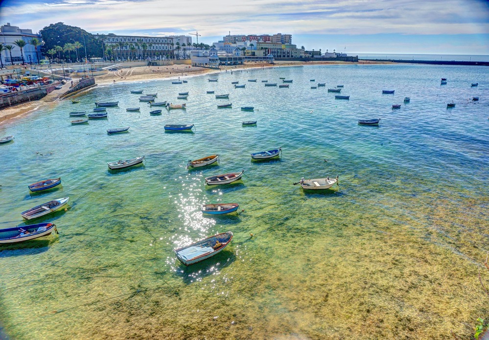 Playa de La Caleta Cadiz Andalucía