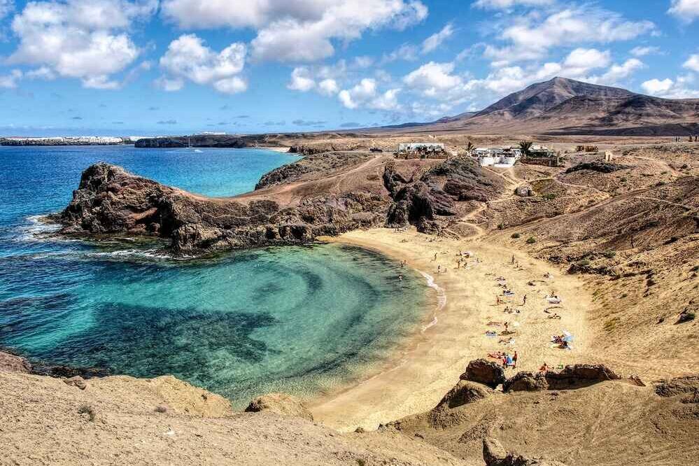 Papagayo beach Lanzarote Canary Islands Spain