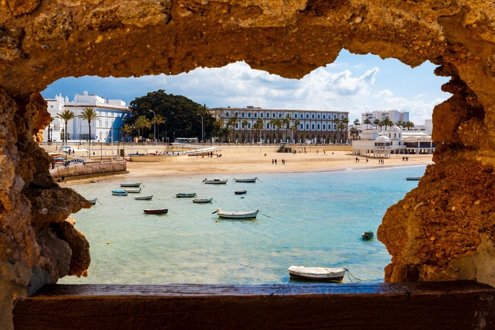 пляж Ла Калета Кадис, пляж Ла Калета Кадіс, La Caleta Beach Cádiz, playa de La Caleta Cádiz, plage de La Caleta Cadix, Strand La Caleta Cádiz, plaża La Caleta Kadyks.